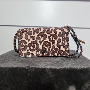 Leopard Print Calf Hair Coach Dinky